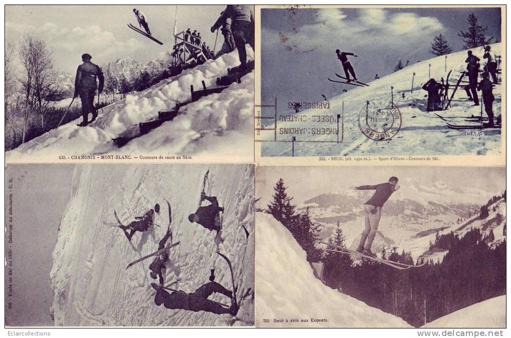 Sport D'Hiver Ski  8 Cartes Diverses Vues ( Voir Scan) - Winter Sports