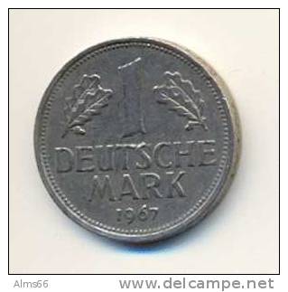 Germany Allemagne 1DM  Mark, 1967 J  VF (used) - 1 Mark