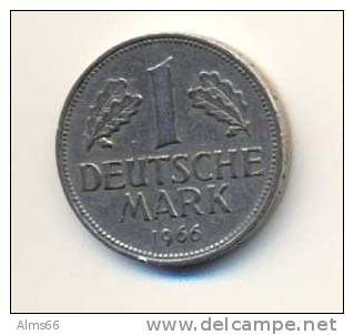 Germany Allemagne 1DM  Mark, 1966 J  VF (used) - 1 Mark
