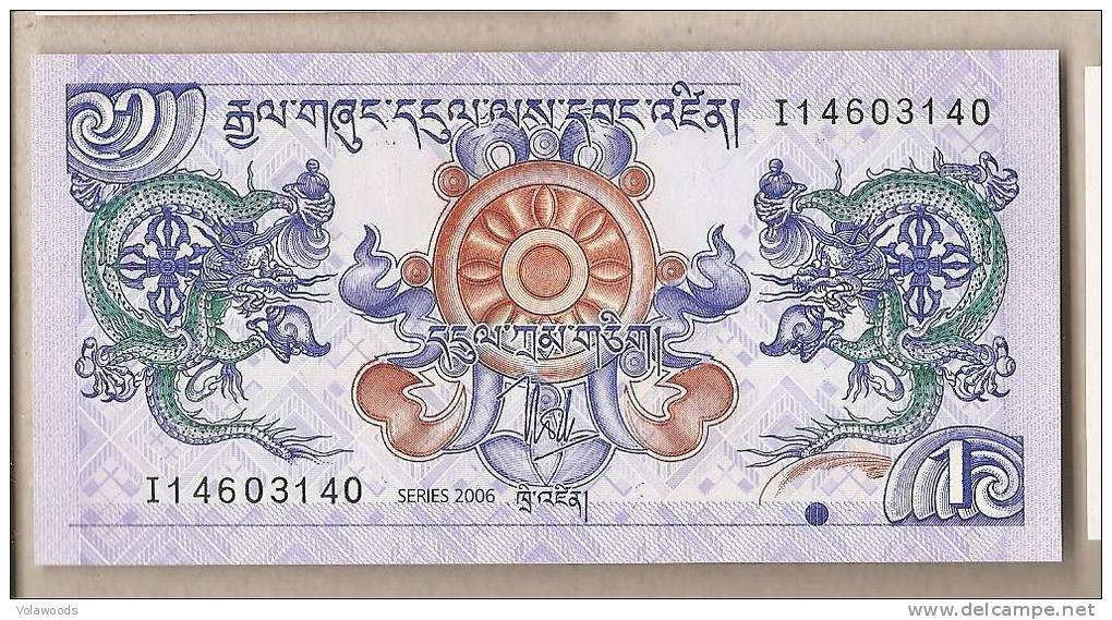 Bhutan - Banconota Non Circolata FdS UNC Da 1 Ngultrum P-27a - 2006 #19 - Bhoutan