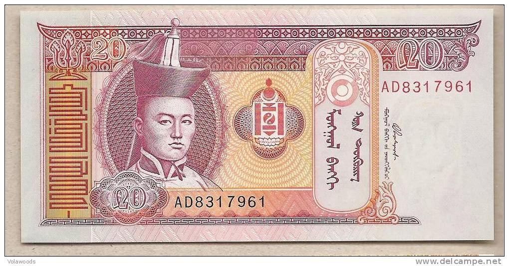 Mongolia - Banconota Non Circolata Da 20 Tugrik - 2005 - - Mongolia