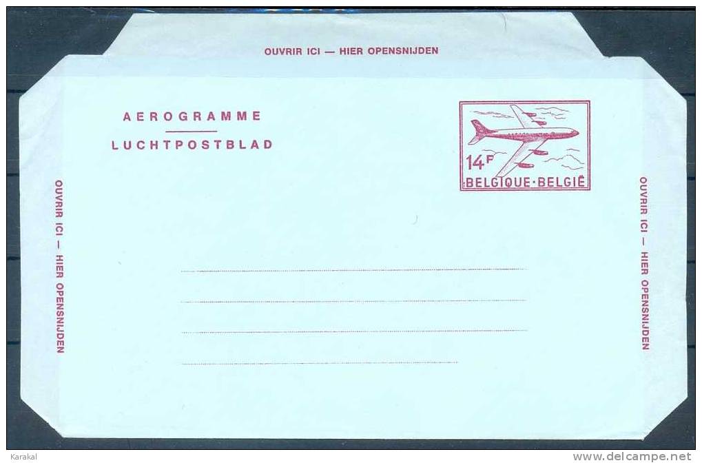 België Belgique Belgium Aérogramme Luchtpostblad Aerogram Aerogramm 18.I FN MNH XX - Aerogramme