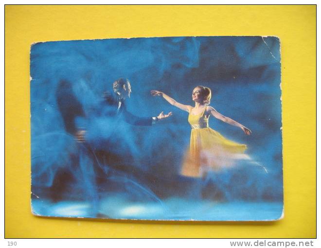 Dancing,blue Postcard - Danse