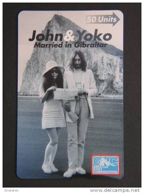 Gibraltar: Marriage John & Yoko (nieuw - Neuf - Mint) - Gibraltar