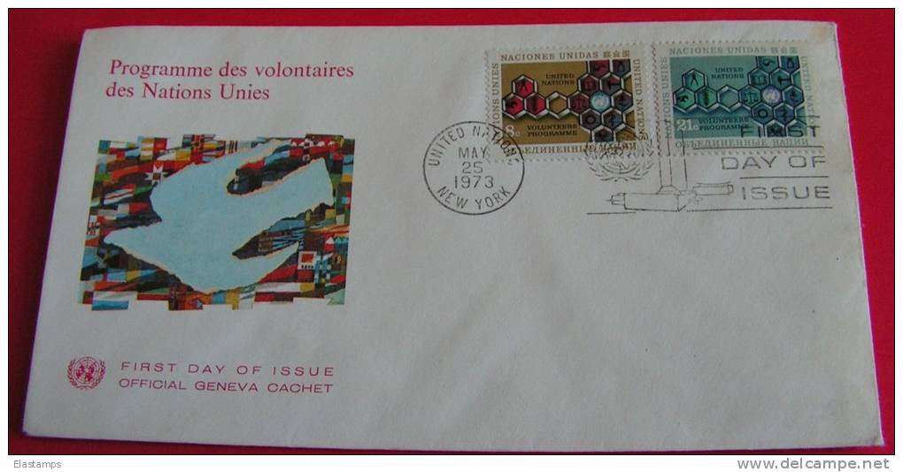 =UNO NY FDC 1973 - Lettres & Documents