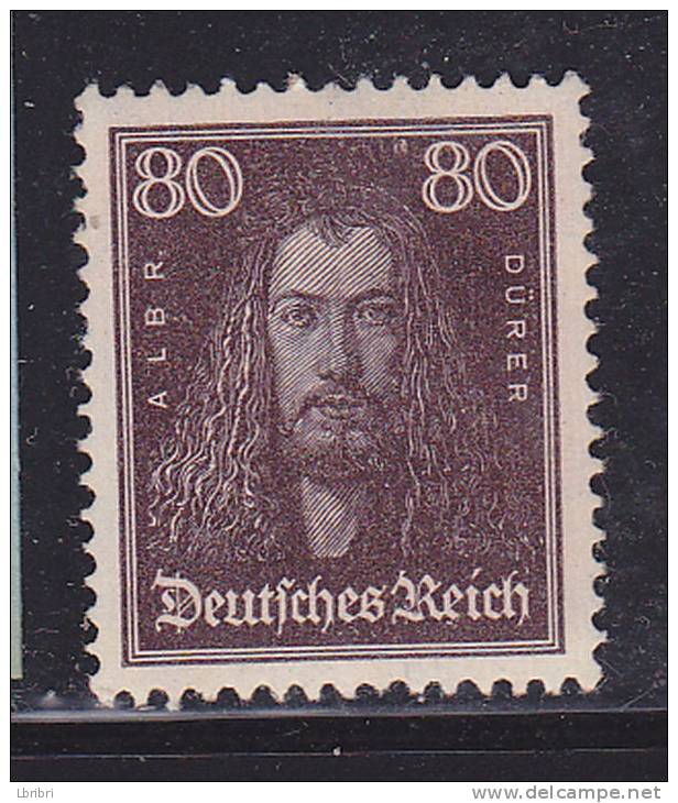 ALLEMAGNE N°389 80P BRUN VIOLET DURER NEUF SANS CHARNIÈRE - Neufs