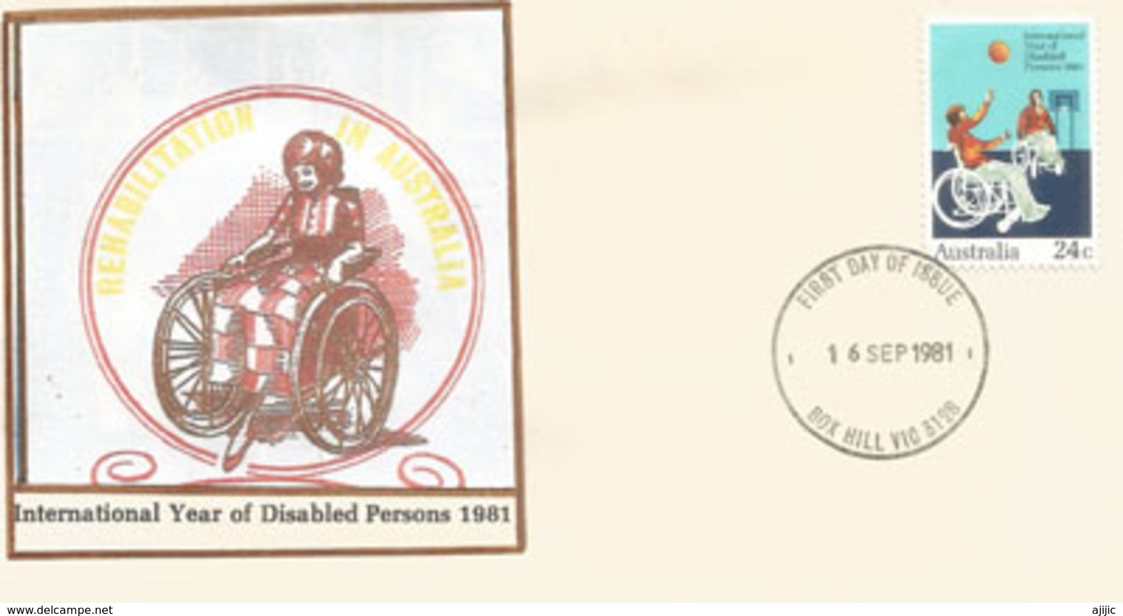 Australie.  Annee Internationale Des Handicapes.  FDC 1981 - Medicine