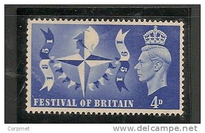 UK - GEORGE VI - 1951- FESTIVAL OF BRITAIN   SG #  514  MINT NH - Unused Stamps