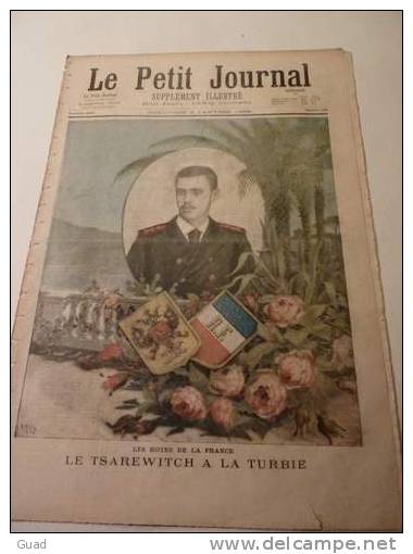 RUSSIE - PETIT JOURNAL (2 JOURNAUX)  DE 1896 -  LE TSAREWITCH ET L'IMPERATRICE A LA TURBIE - Altri & Non Classificati