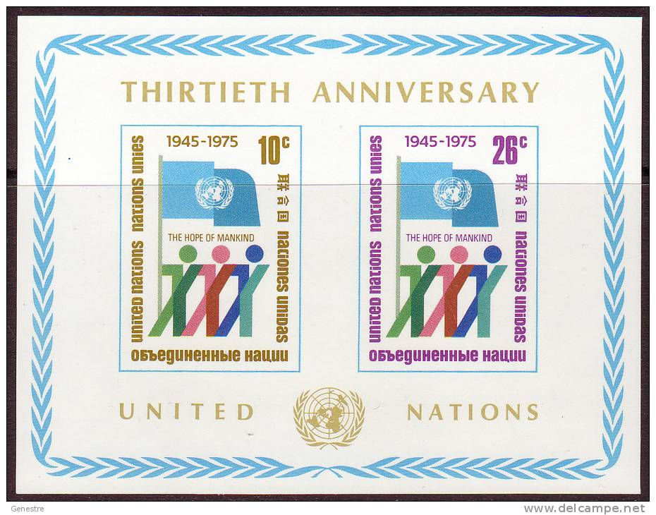 ONU New-York - 1975 - Y&T Bloc 6 ** (MNH) - Blocks & Sheetlets