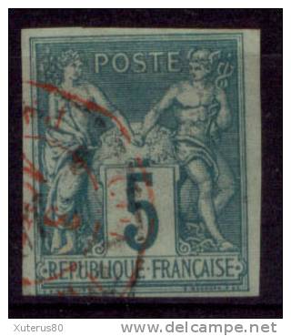 COLONIES GENERALES N° 31 Cachet Maritime Rouge (Martinique) - Sage