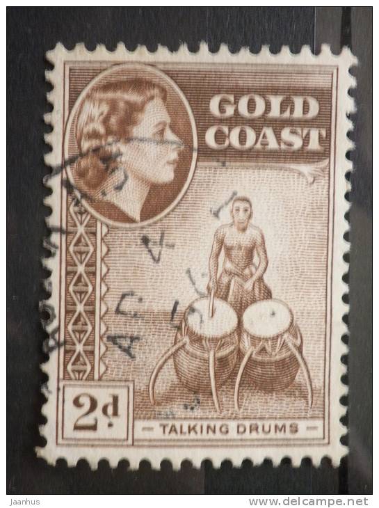 Gold Coast - 1954 - Mi.nr.141 - Used - QEII - Drummer - Definitives - Côte D'Or (...-1957)