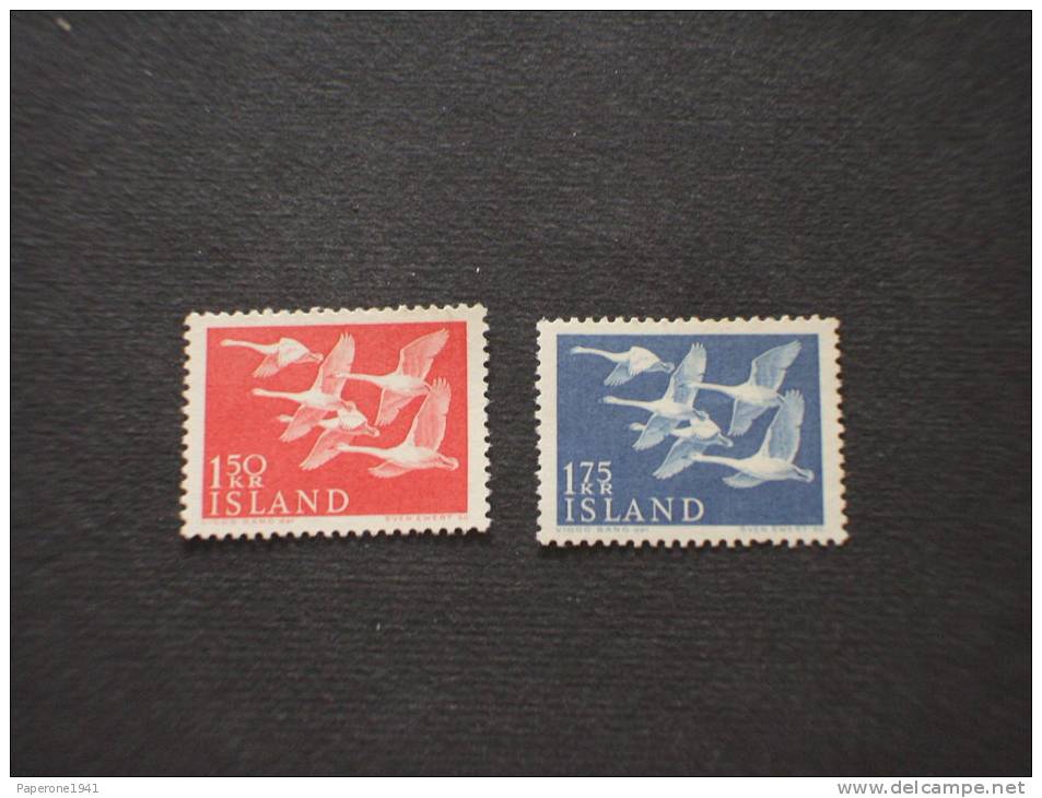 ISLANDA - 1956 NORDEN 2 Valori - NUOVI(++) - TEMATICHE - Unused Stamps