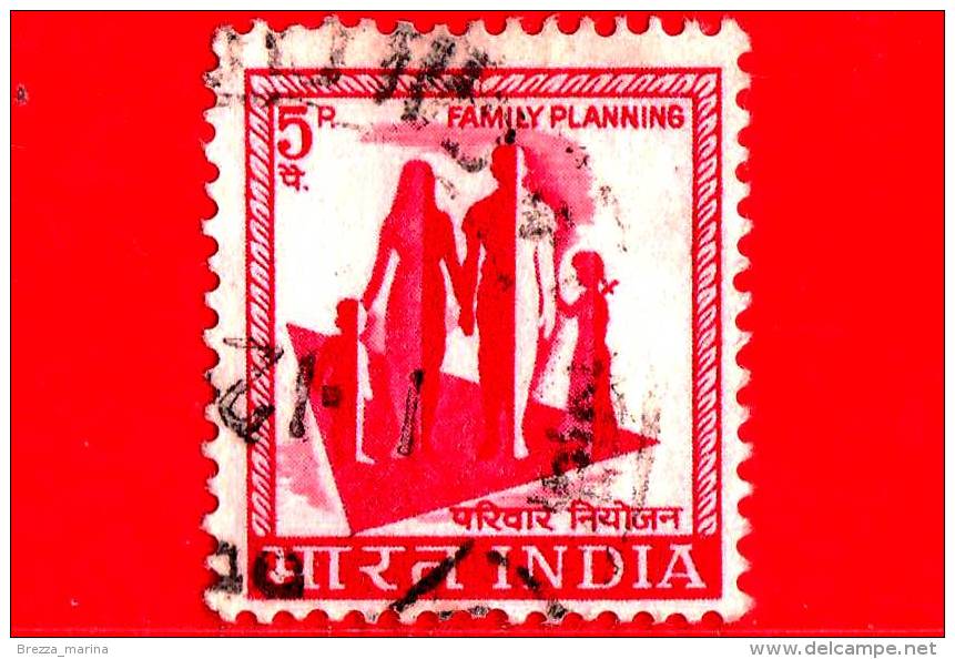 INDIA - 1967 - USATO - Famiglia - Family Planning - 5 - Gebraucht