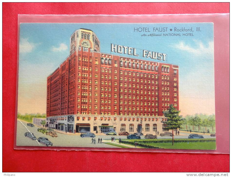 - Illinois > Rockford  Hotel Faust -- Linen ----- ----- Ref  544 - Rockford