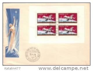 1970. Hungary, Space Flight, Soyuz 6-7-8, M/Sheet,  FDC - FDC