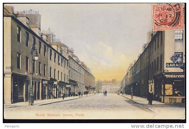 Australia   NORTH METHVEN STREET      PERTH  1908.           Old Postcard - Perthshire