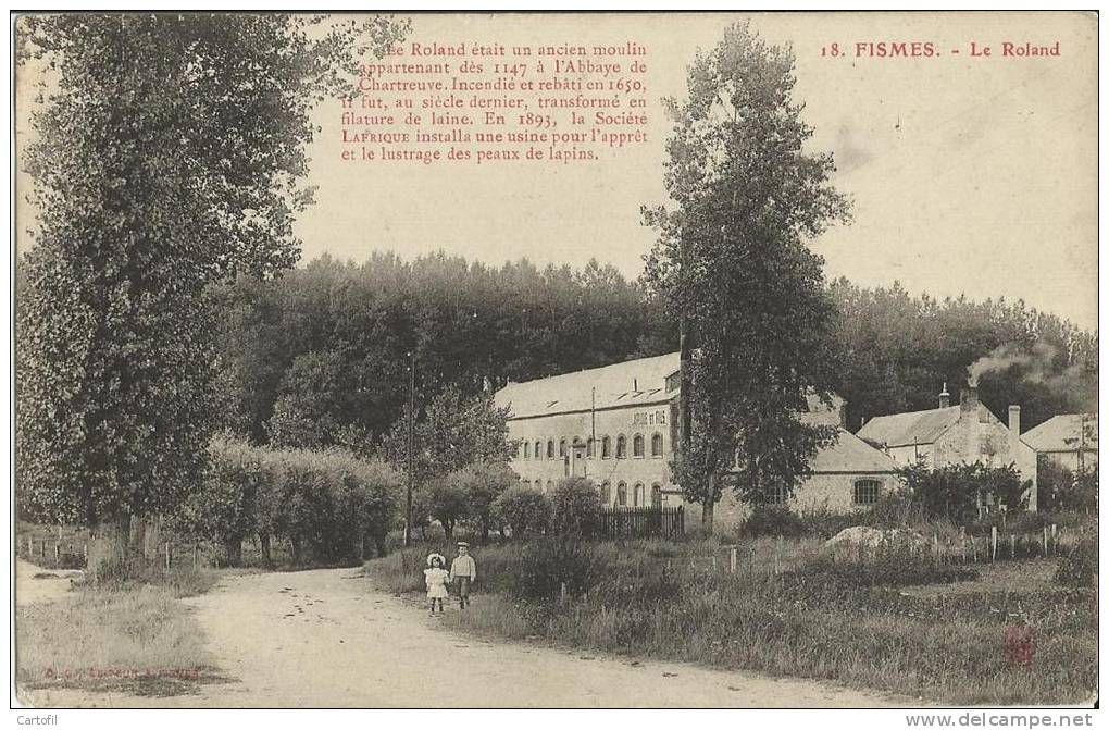 FISMES - Le Roland (usine De Peaux De Lapins) - Fismes