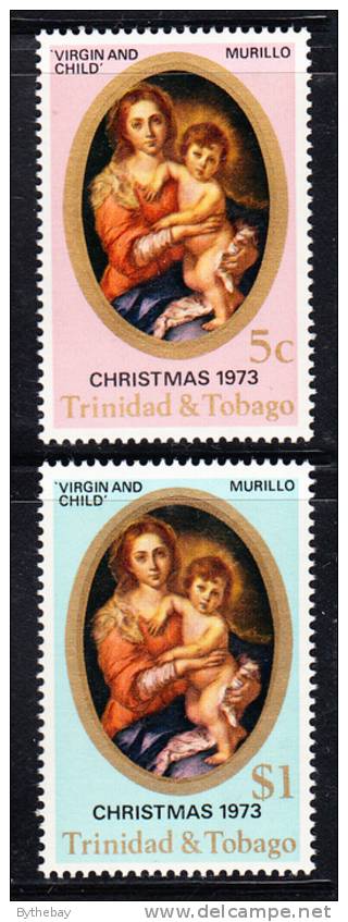 Trinidad & Tobago MNH Scott #241-#242 Virgin And Child By Murillo - Christmas - Trindad & Tobago (1962-...)