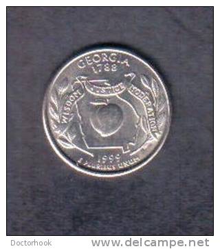 U.S.A.  1999 P   STATE QUARTER---Georgia  (KM # 293) (US-33) - 1999-2009: State Quarters