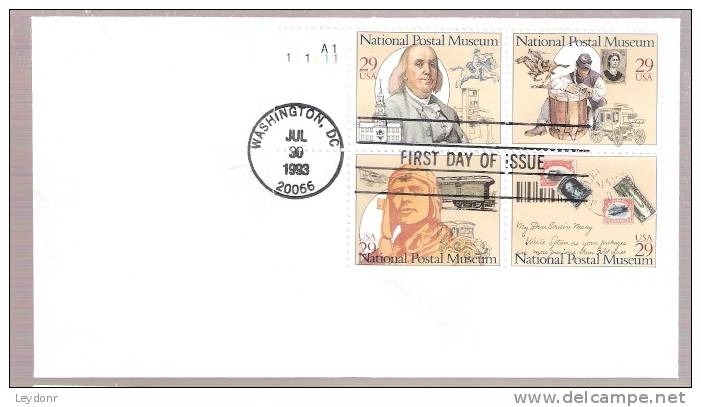 FDC National Postal Museum - Scott # 2782a - 1991-2000