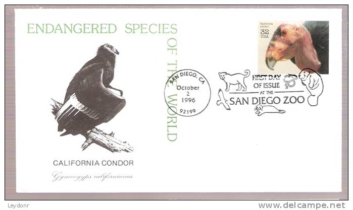 FDC Endangered Species - California Condor - 1991-2000