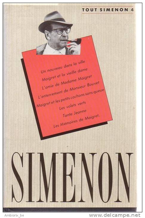 Simenon - Tome 4 - Edition France Loisir 1988 - Auteurs Belges