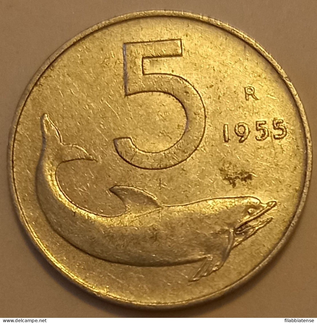 1955 - Italia 5 Lire   ----- - 5 Lire