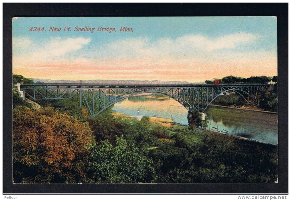 RB 862 - Early Postcard New Ft. Snelling Bridge Minnesota - USA - Autres & Non Classés