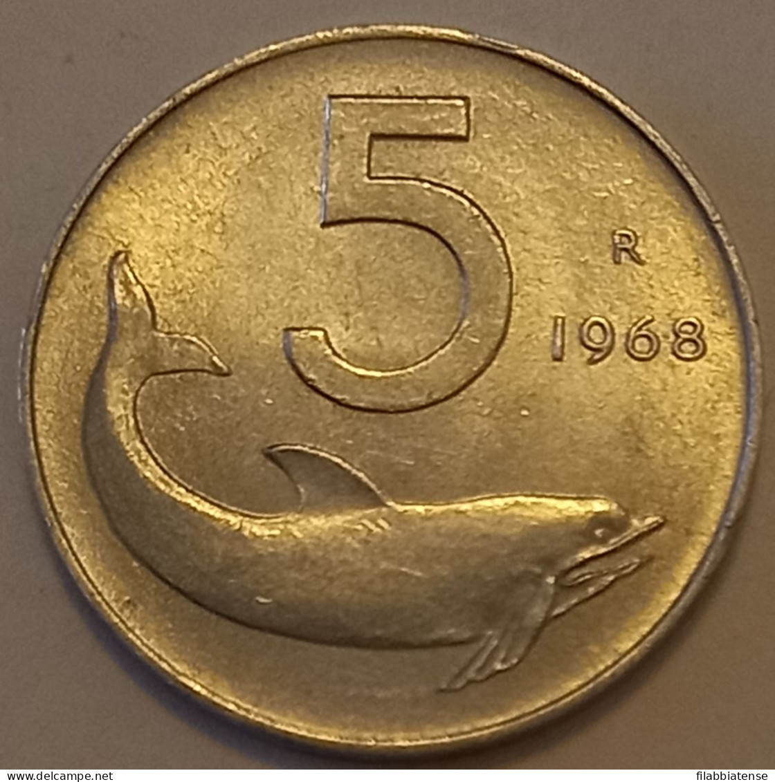 1968 - Italia 5 Lire, - 5 Lire