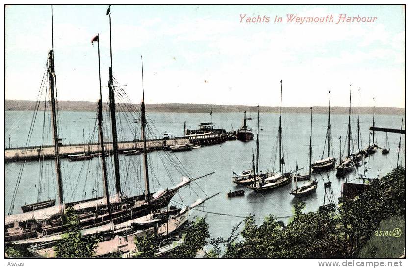 7 POSTCARDS OF WEYMOUTH, DORSET ~ Incl NOTHE FORT & STEAMERS - Weymouth