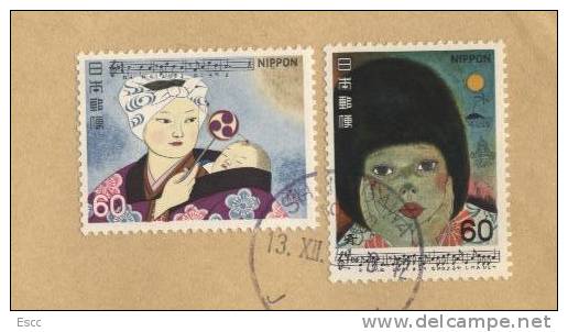 Mailed Cover (letter) With Stamps   From  Japan - Lettres & Documents