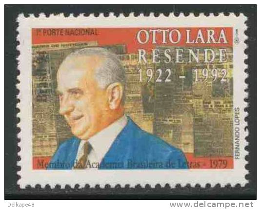 Brazil Brasil 1994 Mi 2607 ** Otto Lara Resende (1922-1992) Author + Journalist / Schriftsteller - Schriftsteller