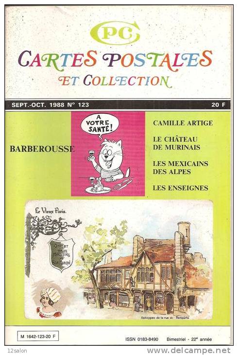 CARTES POSTALES ET COLLECTION N° 123 - Livres & Catalogues