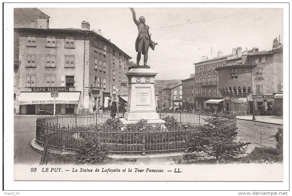 93 - LE PUY - La Statue De Lafayette Et La Tour Panessac - LL. - Other & Unclassified