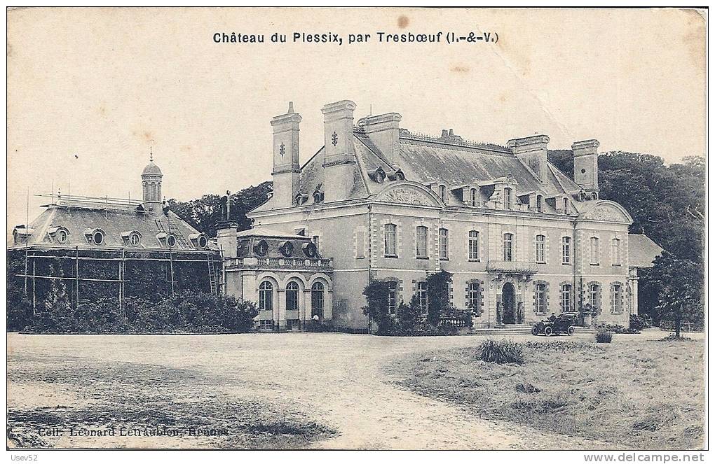 CPA Château Du Plessix, Par Tresboeuf - Autres & Non Classés