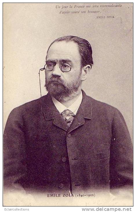 Célébrité  Ecrivain  Emile Zola - Ecrivains