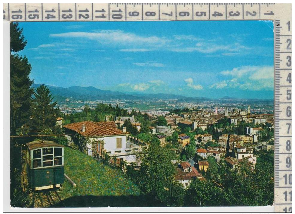 Bergamo Città Alta  Panorama Dalla Funicolare Di S. Vigilio - Bergamo