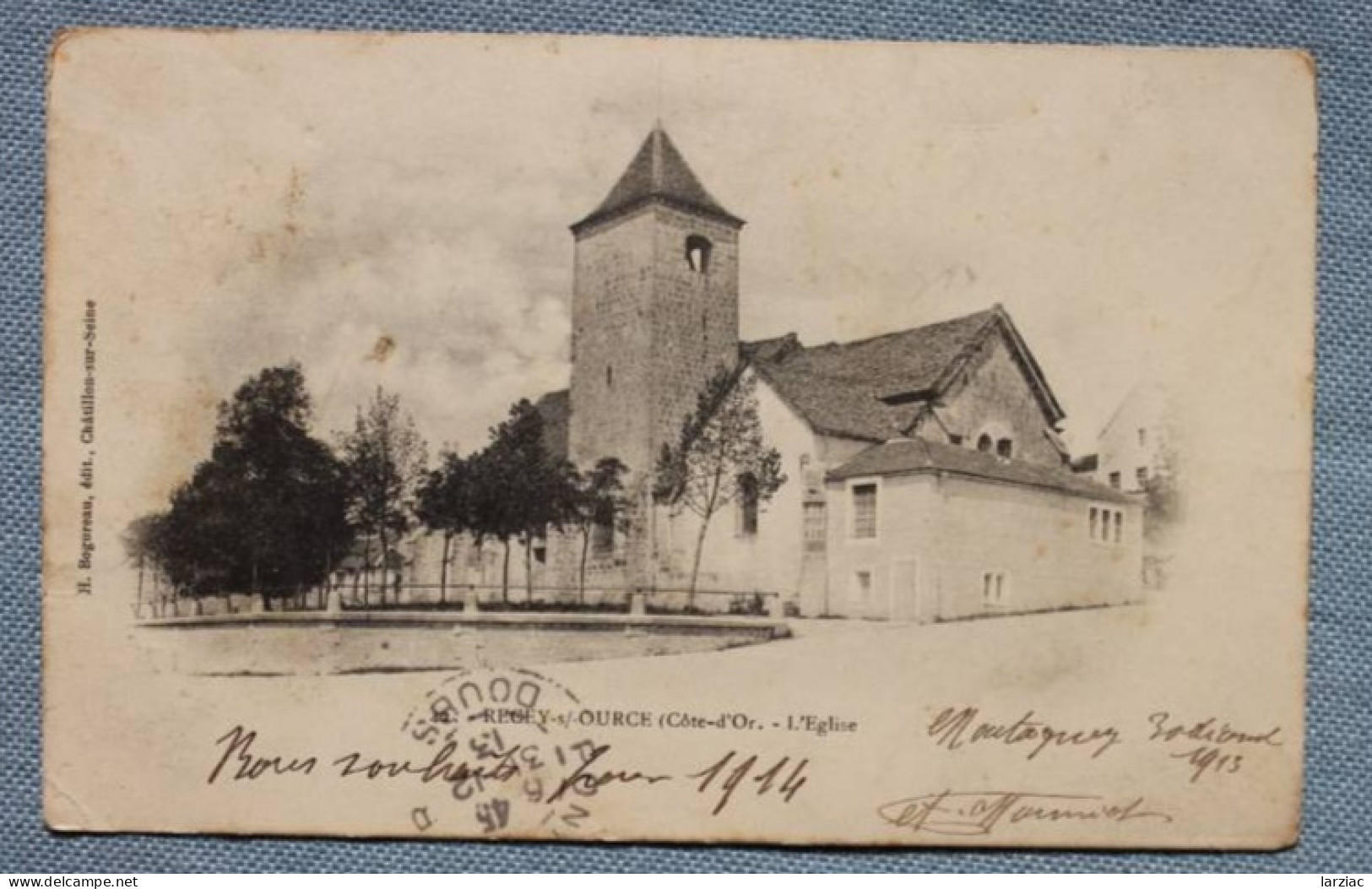 Carte Postale Haute-Saône 70 Affranchissement 10c Type Semeuse Oblitération Montagney Pour Fort De Joux - 1877-1920: Période Semi Moderne