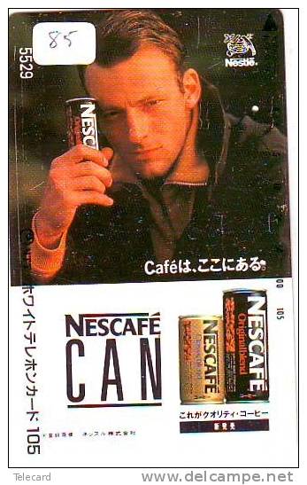 Télécarte Japon - NESTLE - CAFE - COFFEE Japan Phonecard (85) KAFFEE Telefonkarte - Advertising