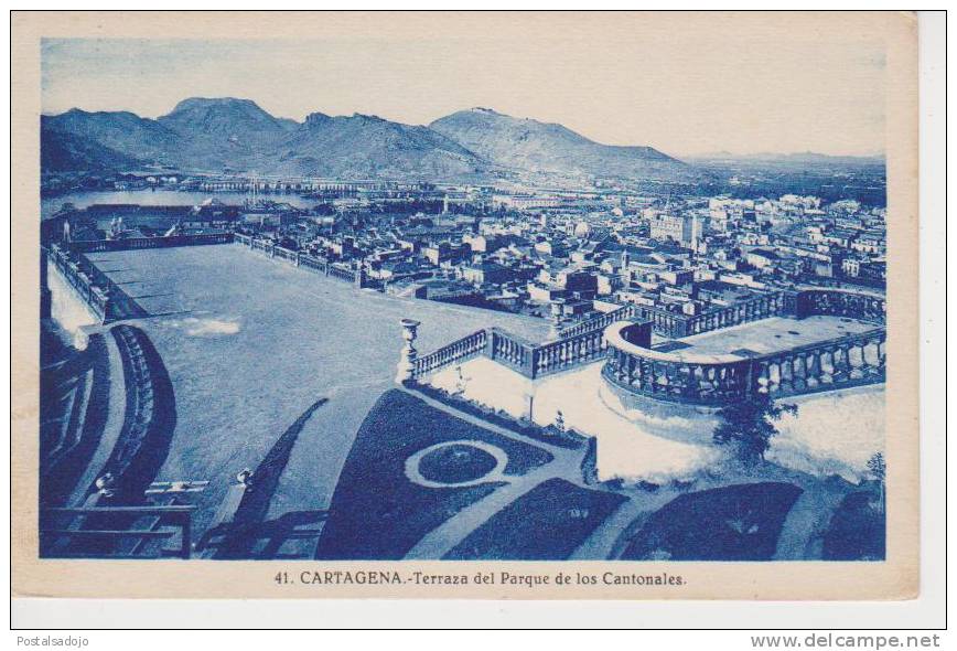 (AKT85) CARTAGENA. TERRAZA DEL PARQUE DE LOS CANTONALES - Murcia