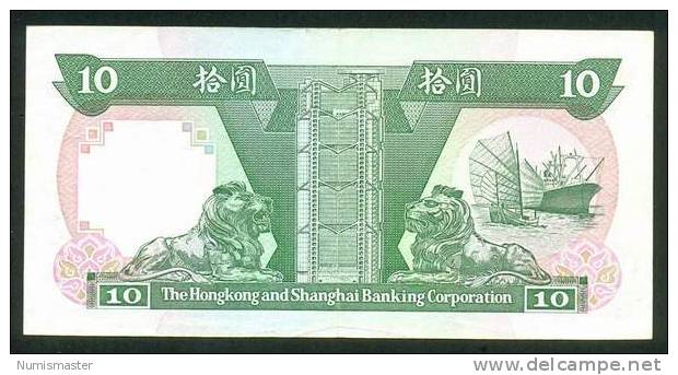 HONG KONG , 10 DOLLARS 1.1.1992. P-191c , XF - Hongkong