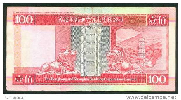HONG KONG , 100 DOLLARS 1.1.1999. P-203c , VF - Hong Kong