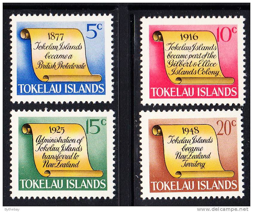 Tokelau MNH Scott #16-#19 History Of Tokelau - Scroll - Tokelau