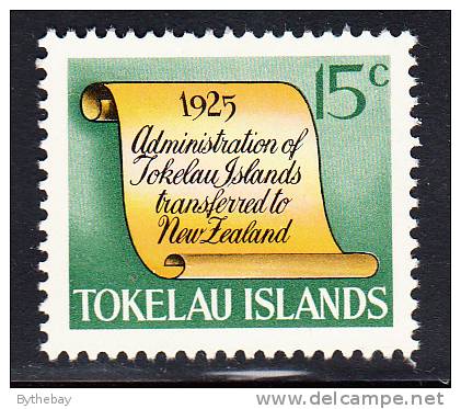 Tokelau MNH Scott #18 History Of Tokelau - 15c Scroll - Administration Transferred To New Zealand - Tokelau