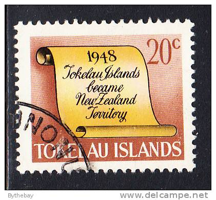 Tokelau Used Scott #19 History Of Tokelau - 20c Scroll - New Zealand Colony - Tokelau