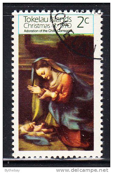 Tokelau Used Scott #21 2c Adoration By Correggio - Christmas - Tokelau