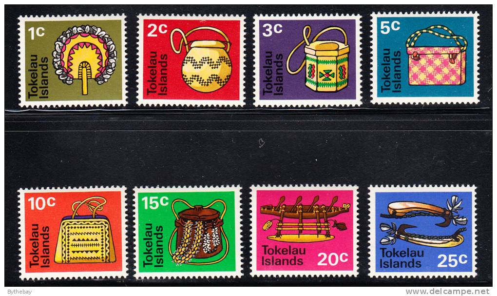 Tokelau MNH Scott #25-#32 Native Handicrafts - Tokelau