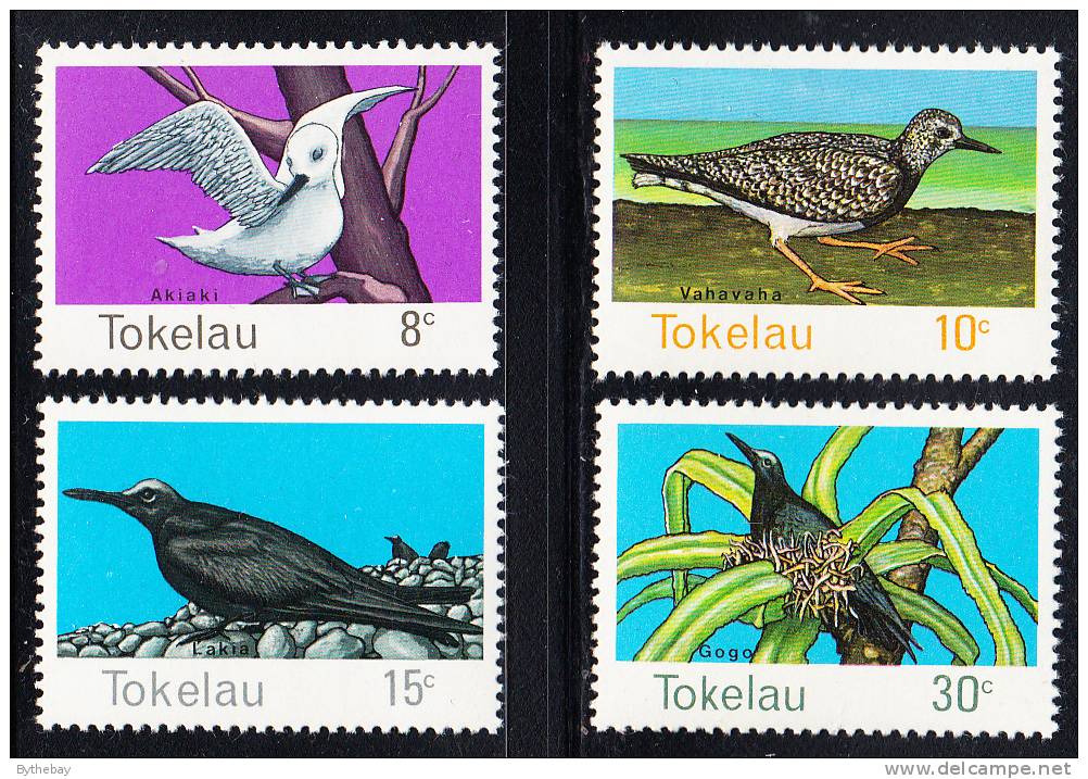 Tokelau MNH Scott #57-#60 Birds: White Tern, Turnstone, White-capped Noddy, Brown Noddy - Tokelau