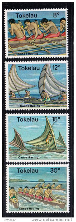 Tokelau MNH Scott #65-#68 Canoe Racing - Tokelau